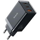 Mcdodo Mcdodo Incarcator Priza GaN 5 Mini Fast Charge 65W Dual Type-C+USB Plug EU Black- T.Verde 0.1 lei/ buc