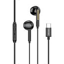 Vipfan Vipfan M11 wired in-ear headphones, USB-C (black)