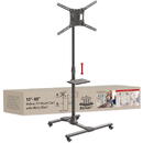 Barkan Barkan Mobil, suport TV Mount Cart+Self 32"-83", Negru, Capacitate max 150 kg