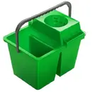 Esenia Galeata Plastic Dubla cu Storcator Esenia, 2 x 7L, Verde