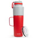 Asobu Asobu Twin Pack Bottle with Mug red, 0.9 L + 0.6 L