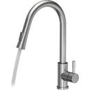 QUADRON QUADRON JULIA Steinsteel Pull Out + Stream Change Steinsteel kitchen mixer - brushed steel