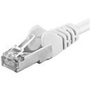 PREMIUMCORD Patchcord SFTP RJ45-RJ45 Cat.6A, 1m, alb, "SFTP-6A-1-W"