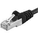 PREMIUMCORD Patchcord SFTP RJ45-RJ45 Cat.6A, 1m, negru, "SFTP-6A-1-BK"