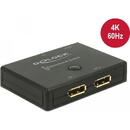 Delock Comutator DisplayPort bidirectional 4K 60 Hz Negru