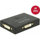 Delock Comutator DVI 2 - 1 bidirectional 4K 30 Hz Negru