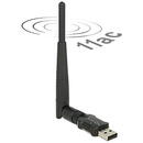 Delock Stick WiFi USB 2.0 2.5Ghz/5Ghz Negru