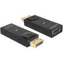 Delock Adaptor video Displayport la HDMI Negru