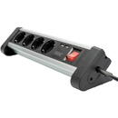 DIGITUS DA-70614 DIGITUS 4-way office socket strip with 2x USB ports