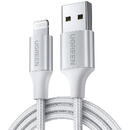 UGREEN Cable Lightning to USB UGREEN 2.4A US199, 1.5m (silver)