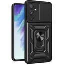 Hurtel Hybrid Armor Camshield case for Samsung Galaxy A54 5G armored case with camera cover black