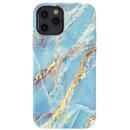 KINGXBAR Kingxbar Marble Series case decorated printed marble iPhone 12 mini blue