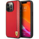 Ferrari Ferrari FESAXHCP13XRE iPhone 13 Pro Max 6.7&quot; red/red hardcase On Track Carbon Stripe