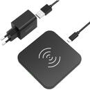 choetech Choetech Qi 10W wireless charger kit for headphones phone (T511-S) + QC3.0 18W 3A wall charger (Q5003) + USB cable - microUSB 1.2m black (T511-S-EU201ABBK)