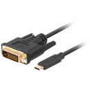 LANBERG Lanberg CA-CMDV-10CU-0010-BK video cable adapter 1 m USB Type-C DVI-D Black