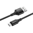 Borofone USB la MicroUSB  BX54 Ultra bright, 1 m, 2.4A, Negru