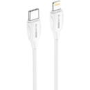 Blue Power Cablu Date si Incarcare USB Type-C la Lightning BLUE Power B1BX19, 1 m, 3A , Alb