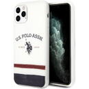 U.S. Polo Husa TPU U.S. Polo Tricolore Blurred pentru Apple iPhone 11 Pro, Alba USHCN58PCSTRB