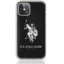 U.S. Polo Husa TPU U.S. Polo Shiny Big Logo pentru Apple iPhone 12 Pro Max, Neagra USHCP12LTPUHRBK