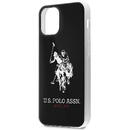 U.S. Polo Husa TPU U.S. Polo Shiny Big Logo pentru Apple iPhone 12 mini, Neagra USHCP12STPUHRBK