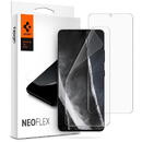 SPIGEN Folie Protectie Ecran Spigen pentru Samsung Galaxy S21 Ultra 5G, Plastic, Neo Flex HD, Set 2 Bucati AFL02533