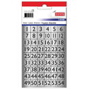 CIF Etichete cu cifre, 1-54, 13 x 13 mm, 114buc/set, TANEX