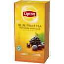 Locale Ceai Lipton negru cu aroma Blue Fruit, 25 plicuri x 1.6g