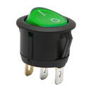 Carguard Interupator basculant, 1 circuit, 6A-250V ON-OFF, lumina verde