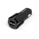 MNC Adaptor de la bricheta 2 x USB – negru