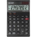 Sharp calculators Calculator de birou, 12 digits, 176 x 112 x 13 mm, dual power, SHARP EL-125TWH - negru/alb