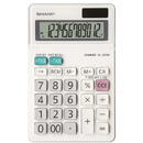 Sharp calculators Calculator de birou, 12 digits, 153 x 97 x 18 mm, dual power, ecran rabatabil, SHARP EL-320W - alb