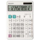 Sharp calculators Calculator de birou, 12 digits, 189 x 127 x 18 mm, dual power, ecran rabatabil, SHARP EL-340W - alb
