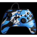 PowerA PowerA Enhanced Wired Controller for Xbox Series X|S, Gamepad (camo/blue, Metallic Blue Camo)