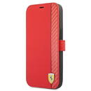 Ferrari Ferrari FESAXFLBKP13LRE iPhone 13 Pro / 13 6.1&quot; red/red book On Track Carbon Stripe