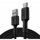 Green Cell Cable USB-A - USB-C Green Cell GC PowerStream 200cm, with Ultra Charge, QC 3.0