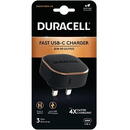 DURACELL USB-C, 20W, Negru