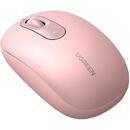 UGREEN Wireless mouse UGREEN 90686 2.4G Cherry Pink, Conexiune wireless 2.4G,2400 dpi,3 butoane,Wireless