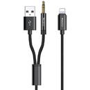 Yesido Cablu Adaptor Lightning la USB, Jack - Yesido (YAU-18) - Black