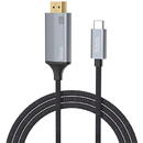 Hoco Cablu Video Type-C la HDMI 4K 30Hz 1.8m - Hoco (UA13) - Grey