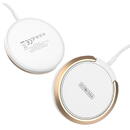 Duzzona Duzzona - Wireless Charger (W1) - with Magnetic Attach on iPhone and Desk Stand, 15W - White
