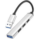 Hoco Hub 2x USB 3.0, 3x USB 2.0 - Hoco (HB26) - Silver