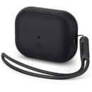 SPIGEN Husa pentru Apple AirPods Pro 1 / 2 - Spigen Silicone Fit - Black