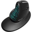 DeLux Wire Vertical Mouse Delux M618XSU 4000DPI RGB, Negru, Optic