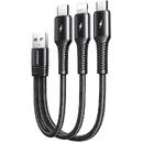 JOYROOM Charging Cable 3-in-1 0.15m Joyroom S-01530G9 (black)