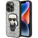Karl Lagerfeld Karl Lagerfeld KLHCP14XGFKPG iPhone 14 Pro Max 6.7 &quot;hardcase silver / silver Glitter Flakes Ikonik