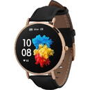 Garett Electronics Smartwatch Garett Verona Auriu/Negru ,Compatibilitate cu Android și iOS,Carcasa impermeabila IP67, Notificări de apel și SMS,Ritm cardiac, 360x360 pixeli, 1.3"