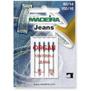 MADEIRA Set 5 ace de cusut, pentru blugi, finete 90-100, Jeans Madeira 9457