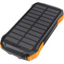 choetech B659 Solar power bank 2x USB 10000mAh Qi 5W Negru/Orange
