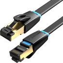 Vention Ethernet RJ45 Flat Network Cable Vention IKCBG, Cat.8, U/FTP, 1m (Black)
