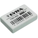 LYRA Radiera cauciuc LYRA India, 38x25x9mm, pentru creion - gri